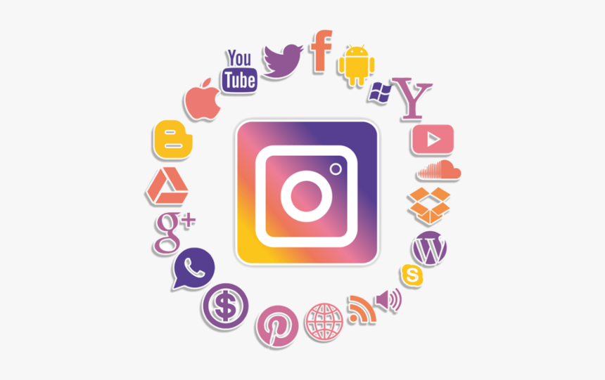 Social Media Clipart Black And White, HD Png Download