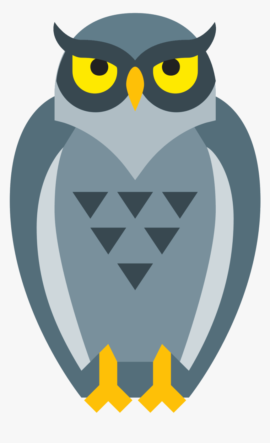 Fur Vector Owl Feather - Icon Owl Transparent Background, HD Png Download