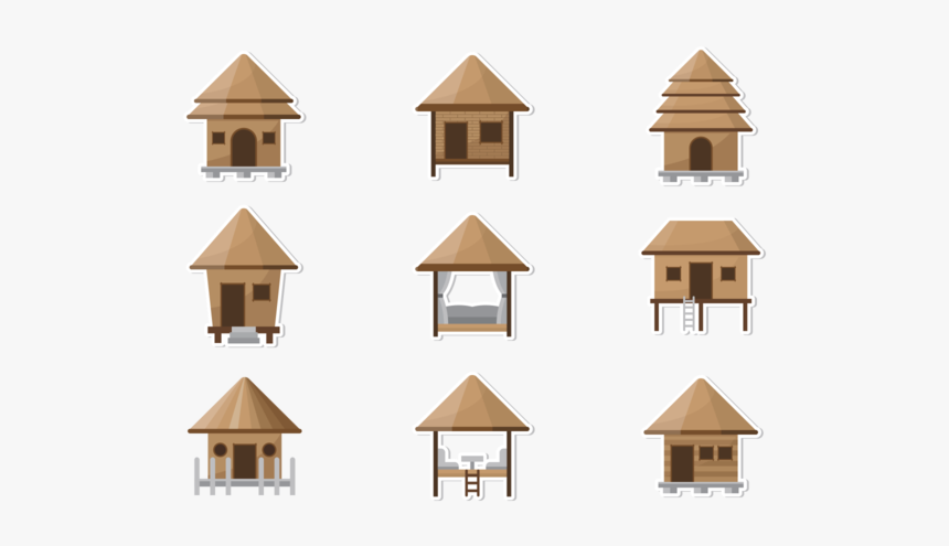 Cabana Icons Vector - House, HD Png Download