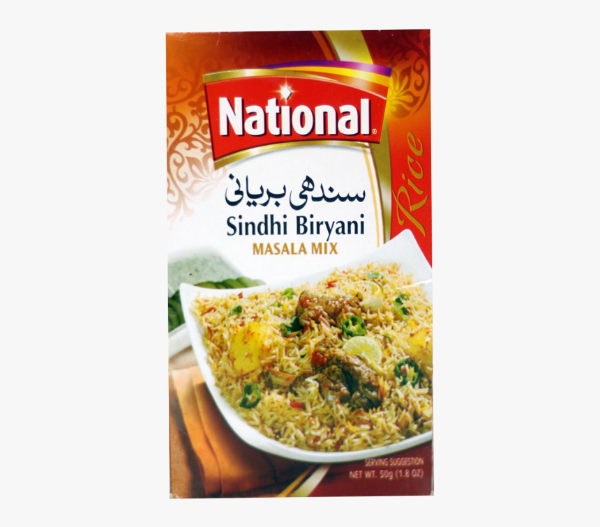 National Sindhi Briyani 45gm Masala Mix - National Sindhi Biryani Masala, HD Png Download