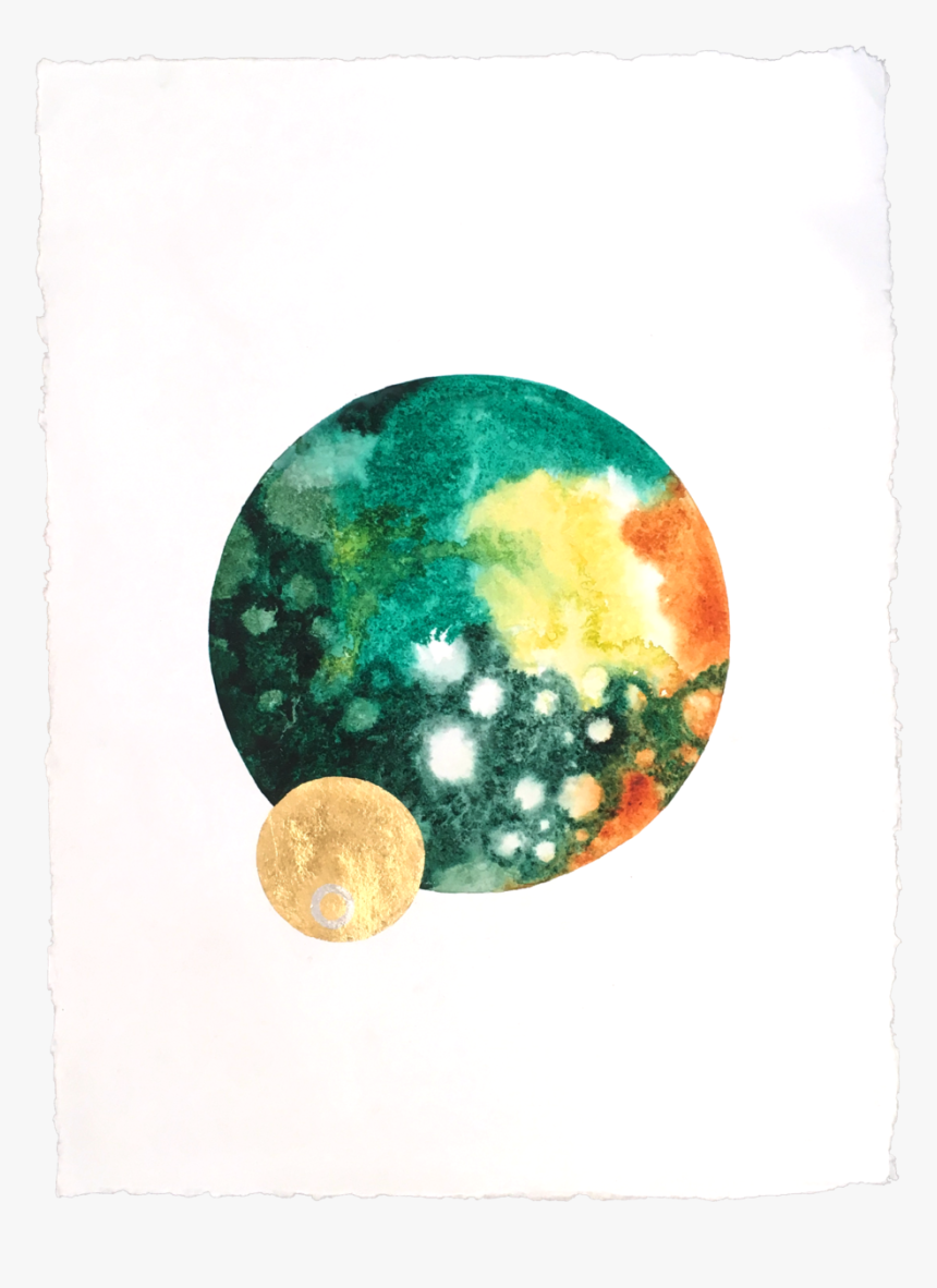 Big Green Holes With Gold, HD Png Download