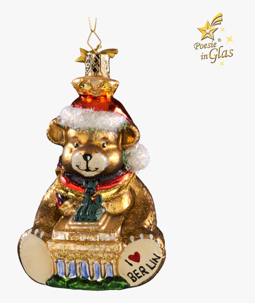 Berlin Christmas-bear - Berlin Bear Christmas Ornament, HD Png Download
