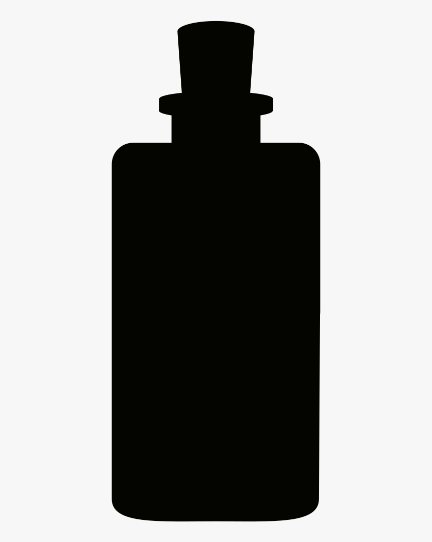 Bottle Silhouette Vector - Glass Bottle, HD Png Download