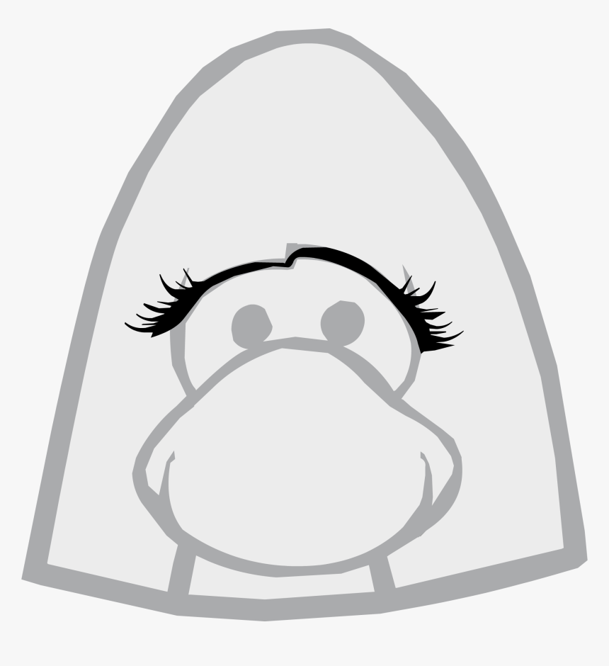 Cartoon Eyelashes Png - Club Penguin Eyelashes, Transparent Png
