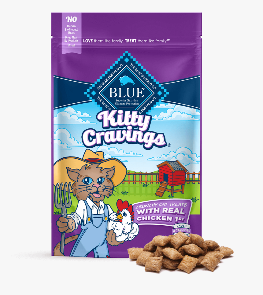 Blue Kitty Cravings Real Chicken Cat Treats - Blue Buffalo Dog Food, HD Png Download