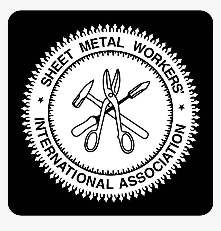 Smwia Logo Black And White - Sheet Metal Workers' International Association, HD Png Download