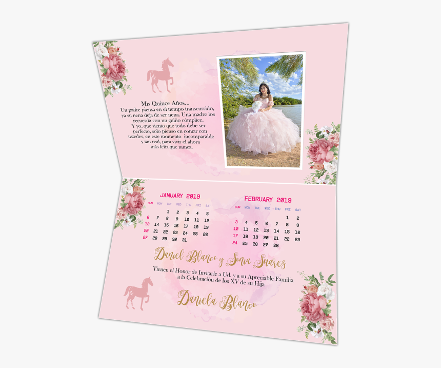 Invitaciones De Con Calendario, HD Png Download