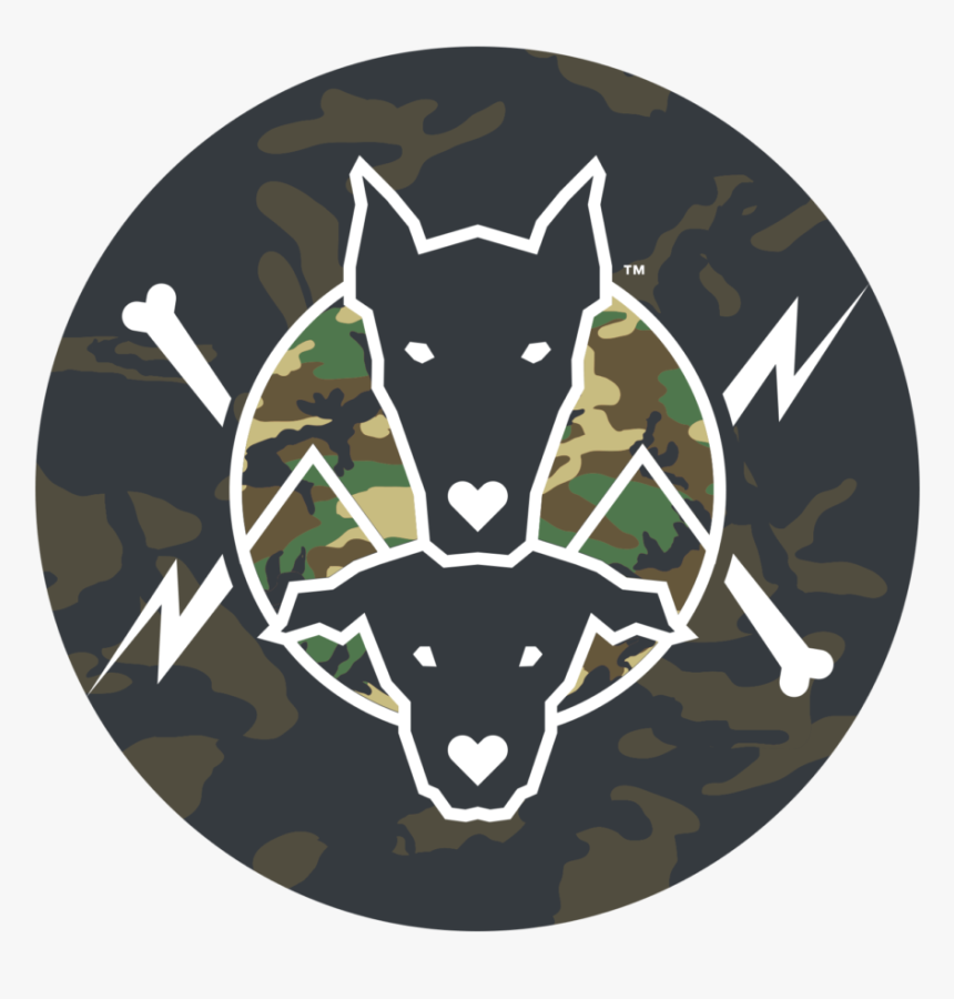 Team Black Dog Logo Camo - Dog, HD Png Download