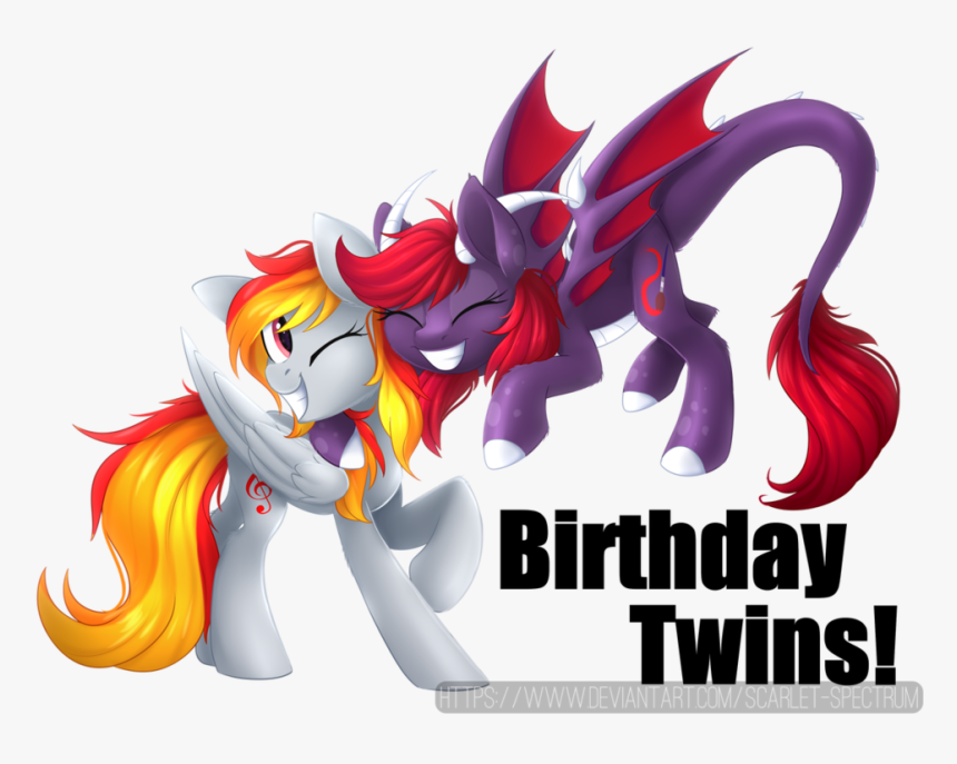 Scarlet-spectrum, Birthday, Birthday Gift, Digital - Happy Birthday Share The Same Birthday, HD Png Download