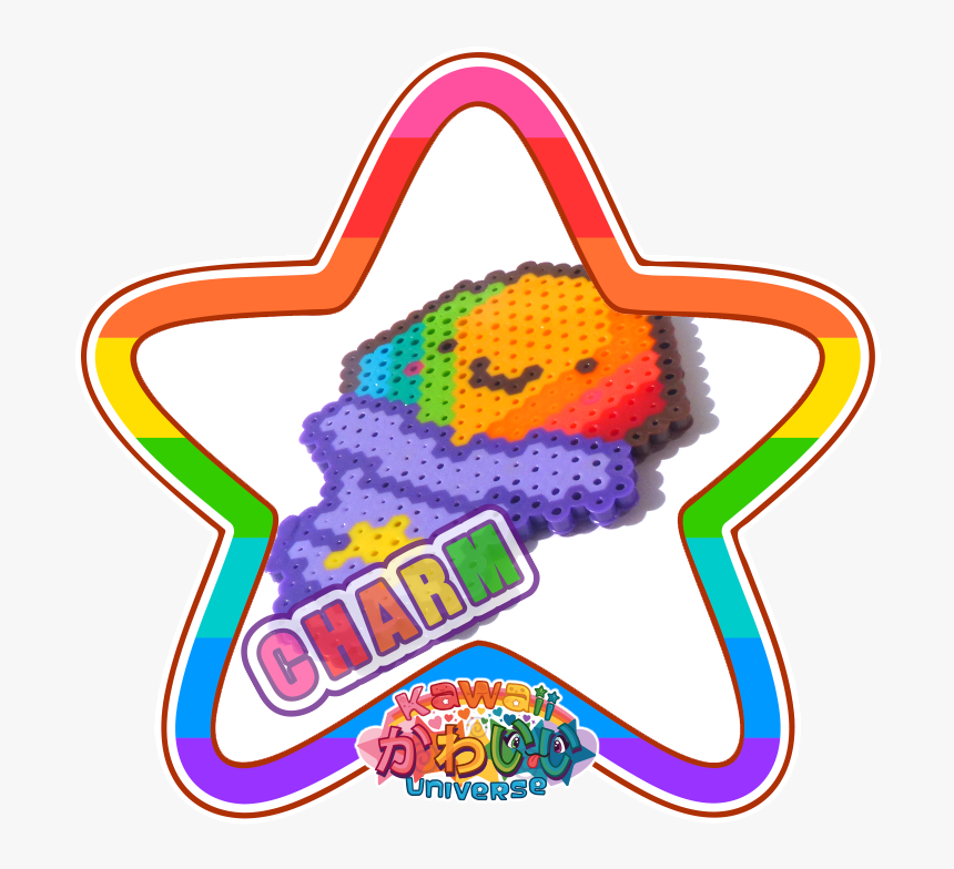 Cute Rainbow Shaved Ice Macro Charm - Cuteness, HD Png Download