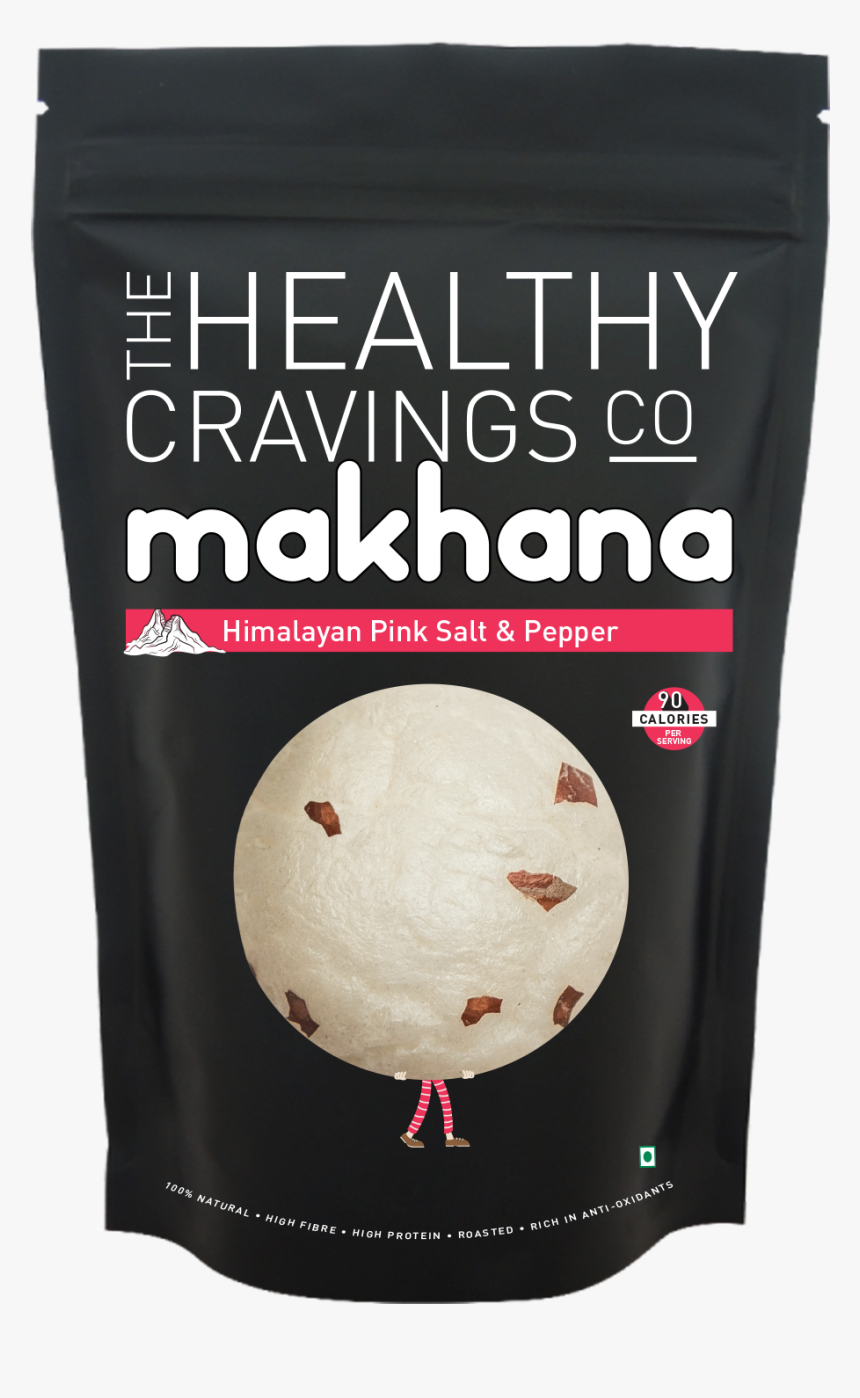 Salt & Pepper Roasted Makhana - Healthy Cravings Co Makhana Oregano, HD Png Download