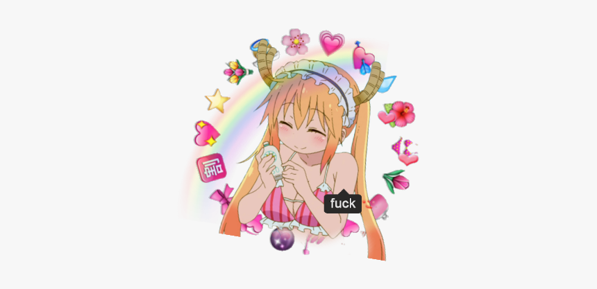 #png #overlay #transparent #tumblr #anime #girl #lolita - Circle Heart Emoji Png, Png Download