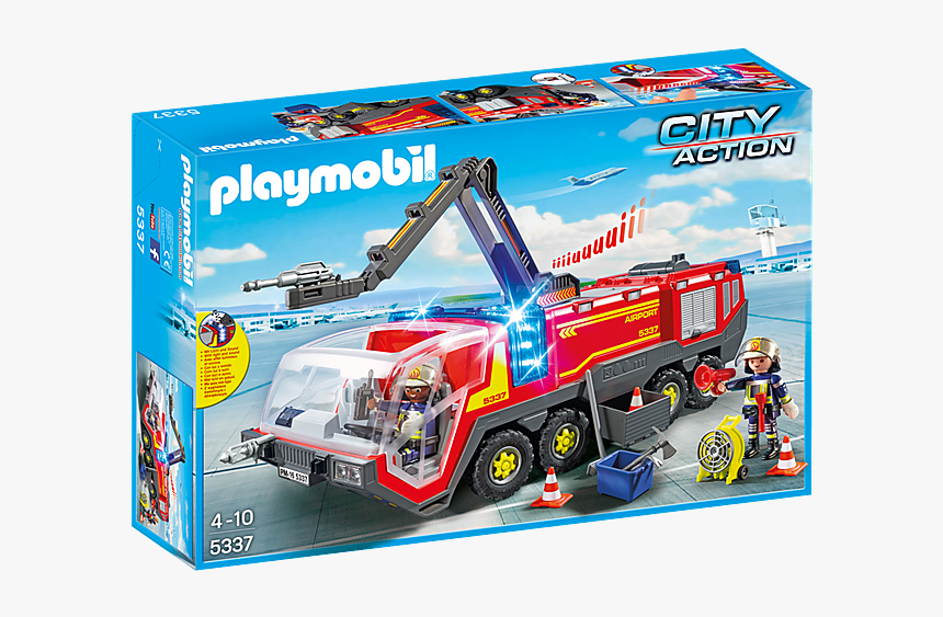Playmobil 1 2 3 Fire Engine, HD Png Download