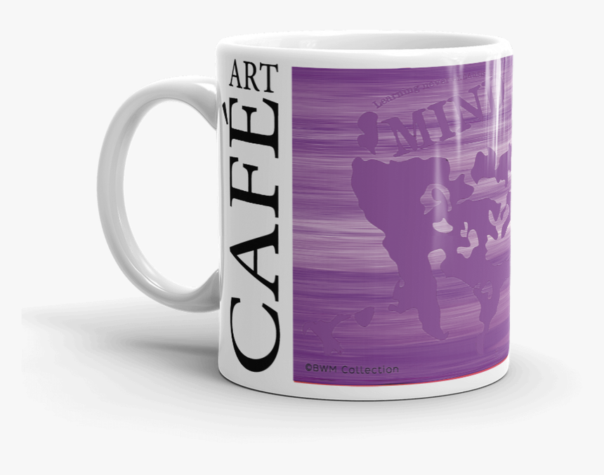 Leonardo Da Vinci Purple Coffe Mug Part Of Art Cafe, HD Png Download