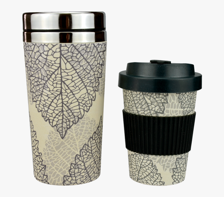 Go Bamboo Falling Leaves Travel Mug 300ml - Mug, HD Png Download