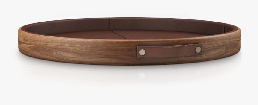 Maxwell Walnut Tray With Leather Details - Vassoi Pelle, HD Png Download