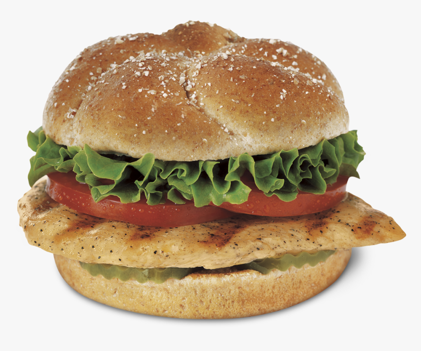 Grilled Chicken On Bun, HD Png Download