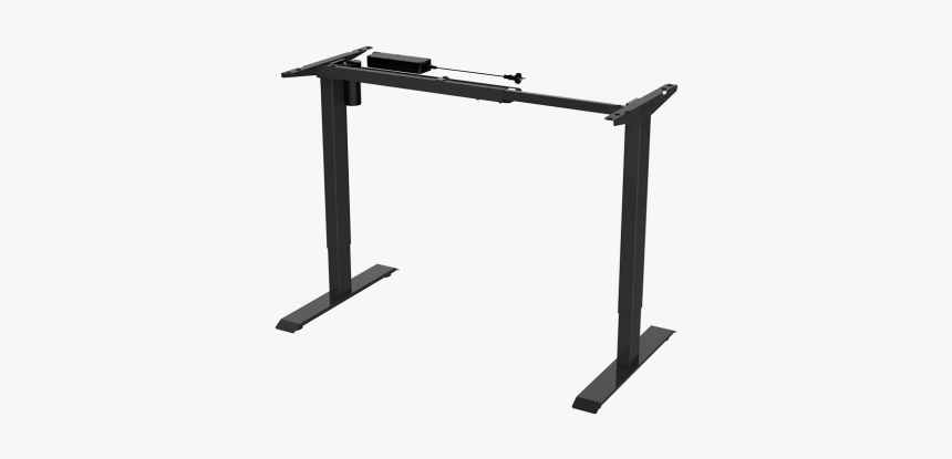 Sit Stand Desk Black, HD Png Download , Transparent Png Image - PNGitem