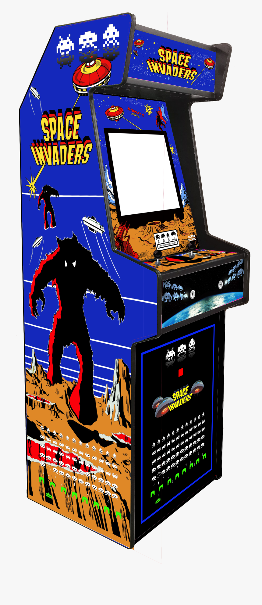 Arcade Retroone Edición Space Invaders - Space Invaders Arcade Png, Transparent Png