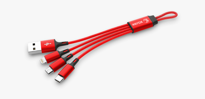 Braided 3in1 Usb Charging Cable - Usb Flash Drive, HD Png Download
