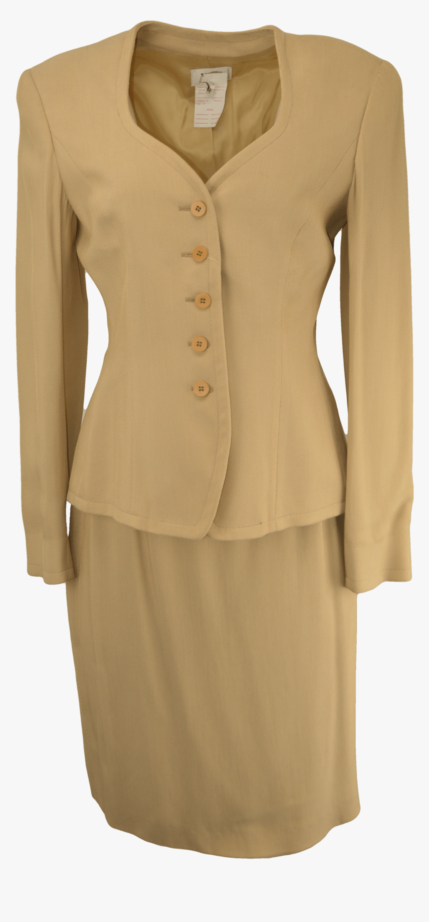 80 S Khaki Two Piece Suit By Armani - Formal Wear, HD Png Download