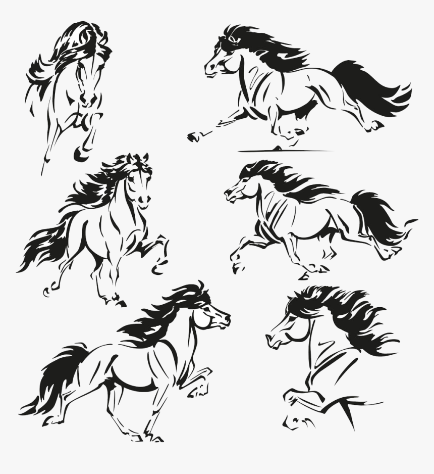 Icelandic Horse American Saddlebred Flag Of Iceland - Icelandic Horse Silhouette, HD Png Download