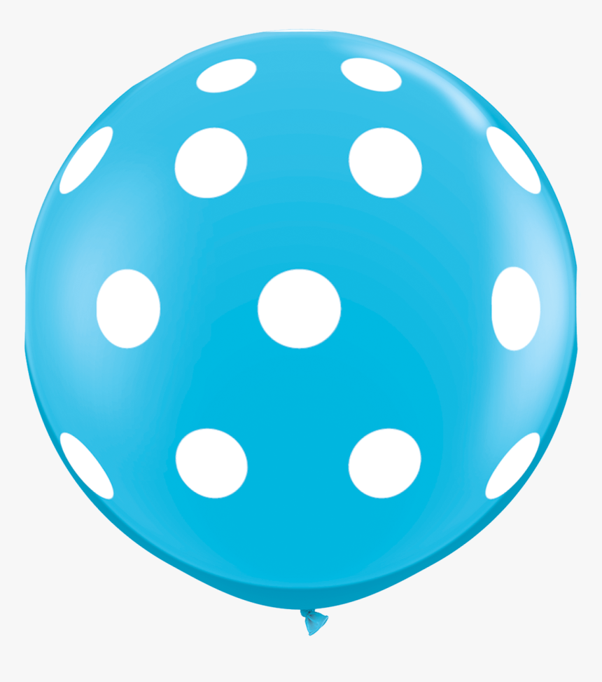 3ft Round Robin S Egg Big Polka Dots A Round V - Polka Dot Giant 36 Inch Colored Dots Around Latex Balloons, HD Png Download