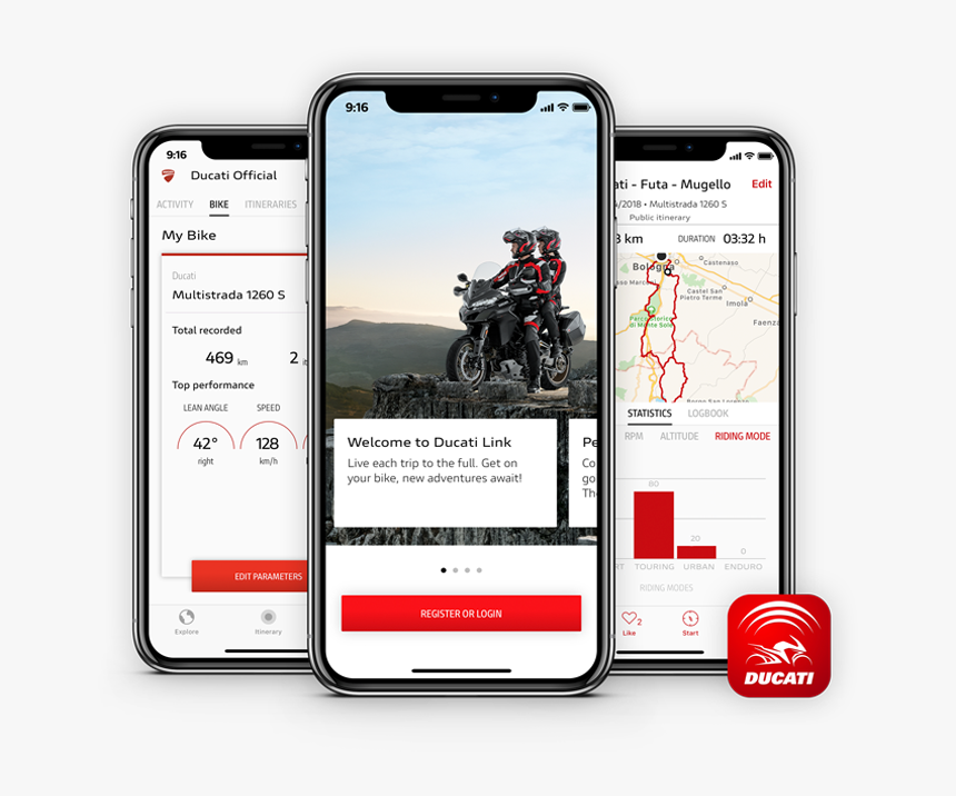 Ducati App, HD Png Download