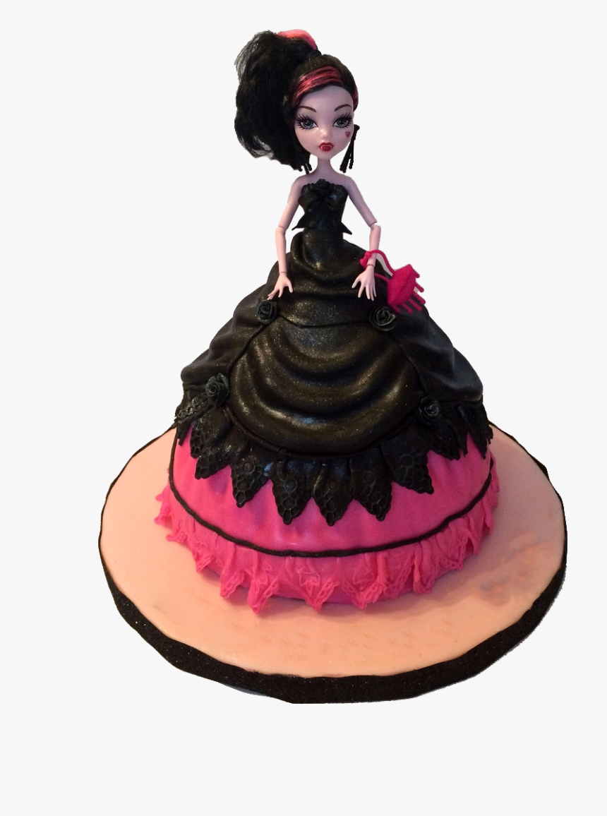 Chocolate Doll Cake - Chocolate Cake With Doll, HD Png Download