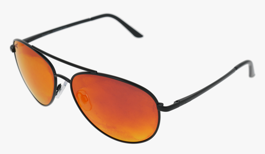 Matte Black Frame Shiny Black Tips Red Multi-mirror - 0762 S Nr 10g, HD Png Download
