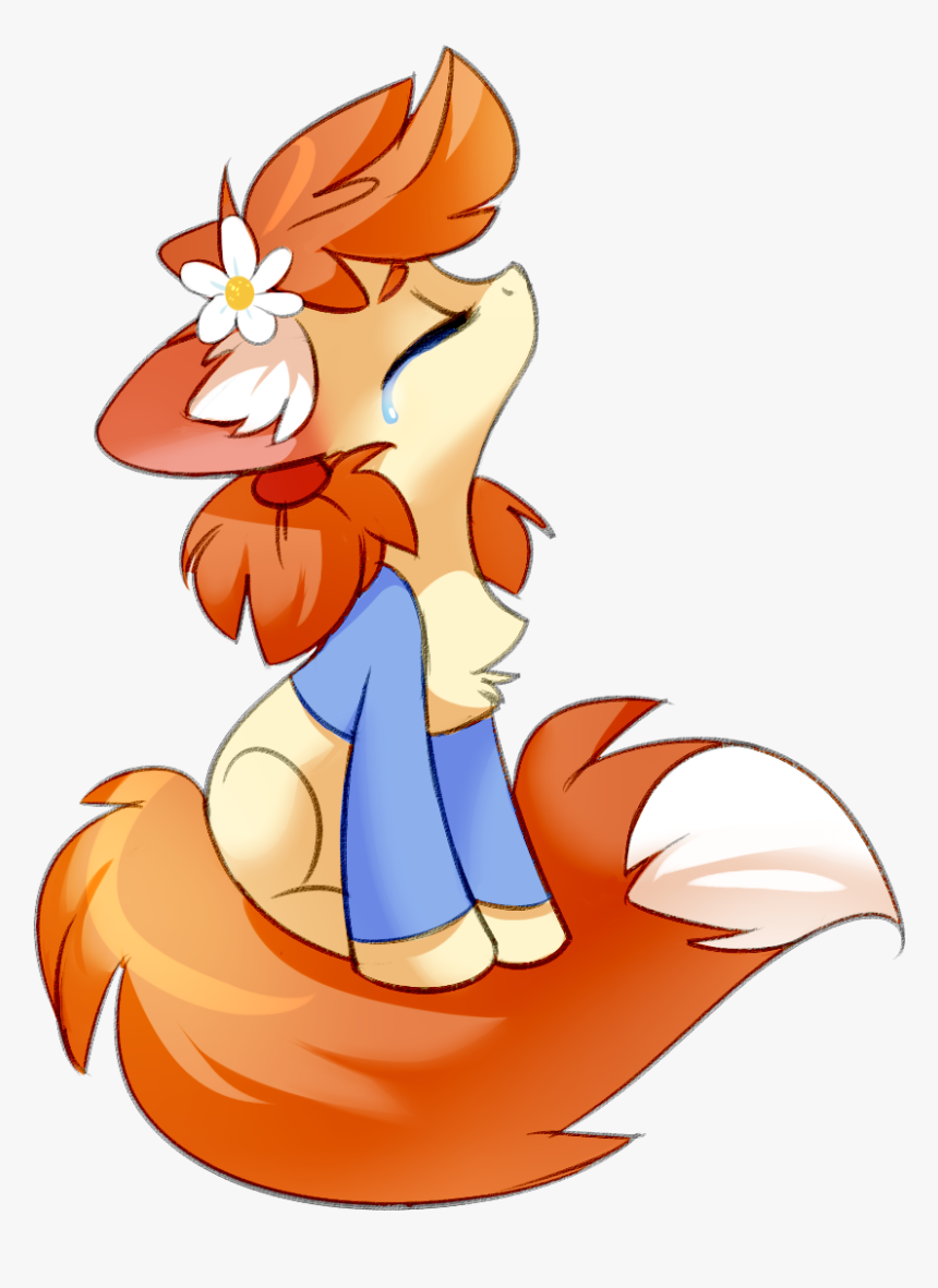 Tomatocoup, Chest Fluff, Crying, Cute, Eyes Closed, - Fox Pony, HD Png Download