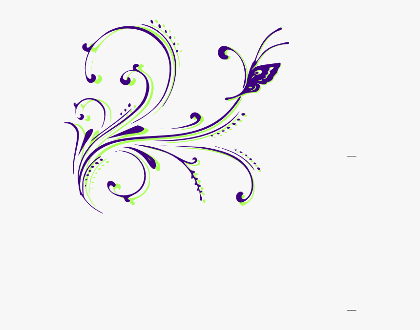 Butterfly Scroll Svg Clip Arts - Wedding Card Vector Design Png, Transparent Png