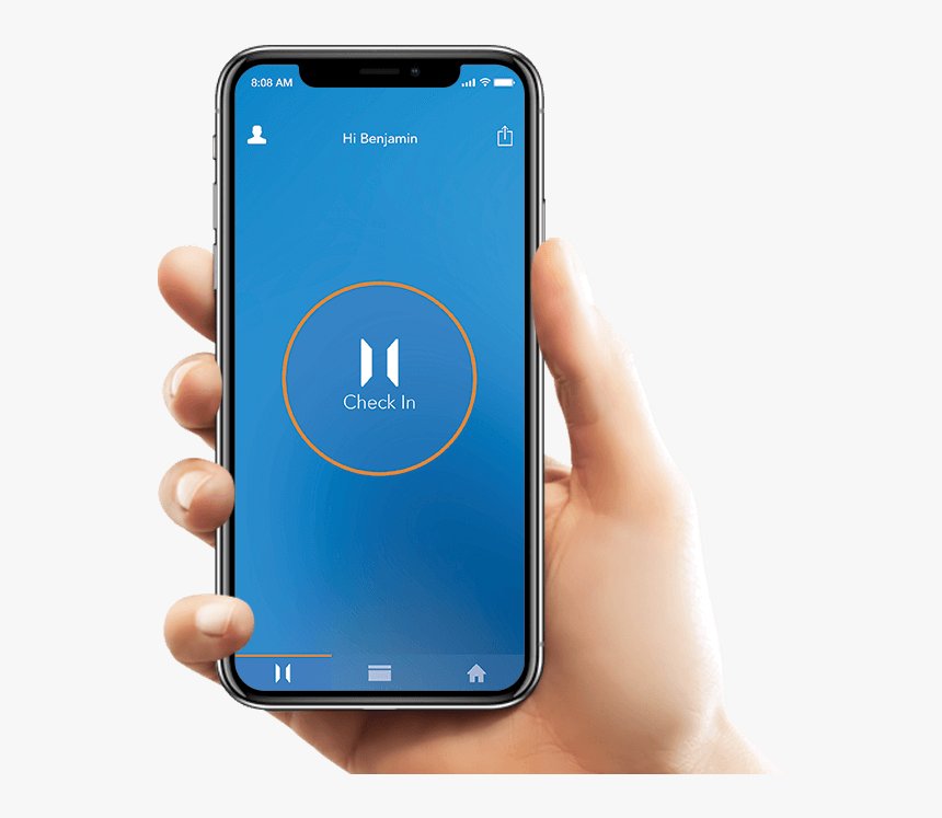 Transparent Hand With Phone Png - Phone X Frame Png In Hand, Png Download