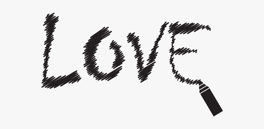 Love Text - Illustration, HD Png Download