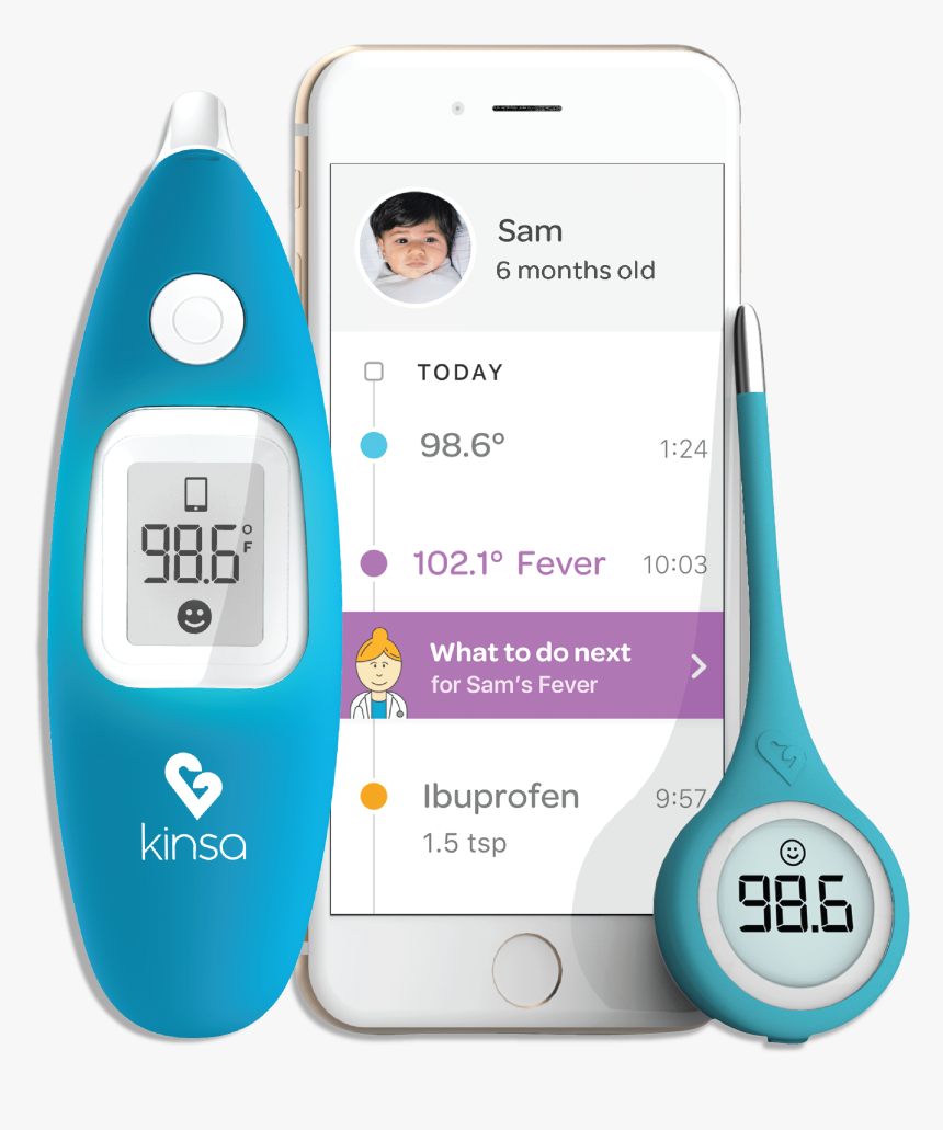 Kinsa Iphone Thermometers 01 Kinsa Thermometer, HD Png Download