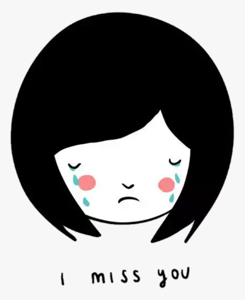 Missyou Sticker Clipart , Png Download - Cartoon, Transparent Png