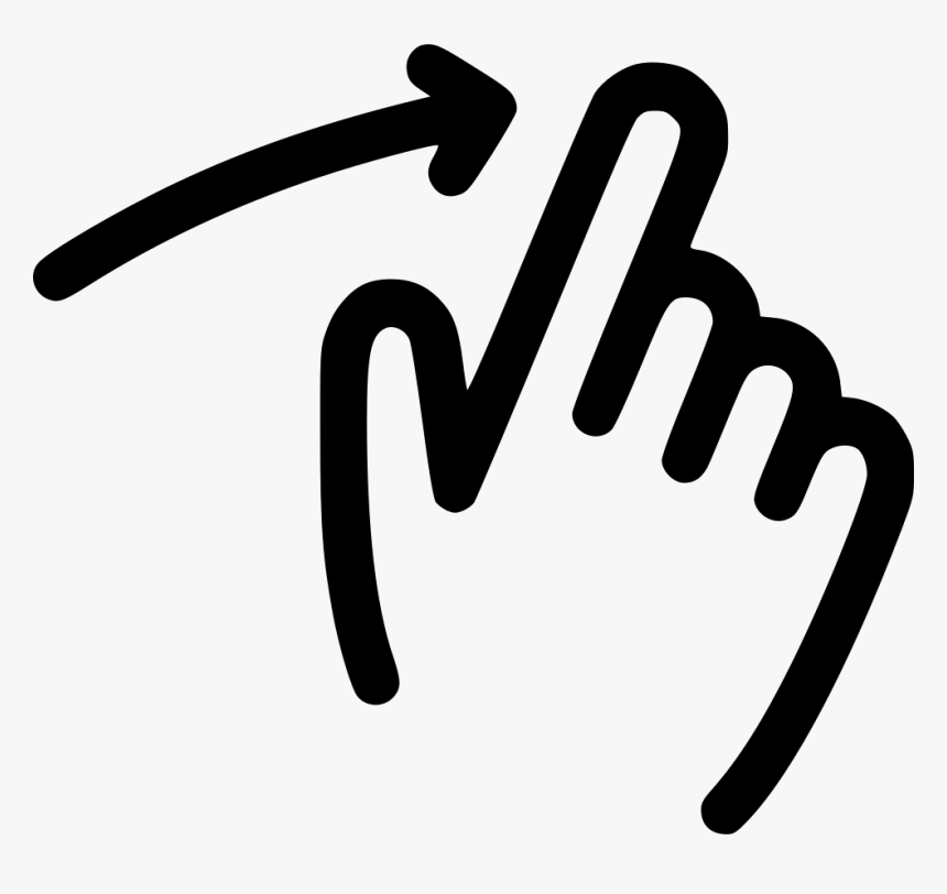 Finger Slide Right Png , Png Download - Finger Slide Icon Png, Transparent Png