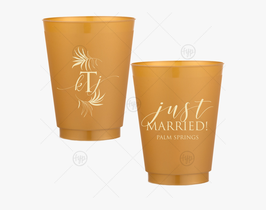 Our Beautiful Custom Gold 16 Oz Frost Flex Color Cup - Pint Glass, HD Png Download