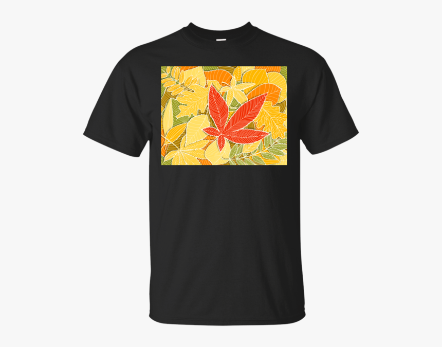 Autumn Illustration With Colorful Fallen Leaves T Shirt - Life Gives You Lemons Shirt Portal, HD Png Download