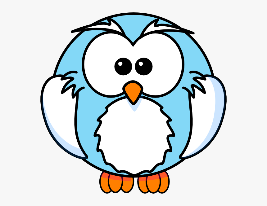 Light Blue Owl Cartoon Svg Clip Arts - High Resolution Coloring Book, HD Png Download