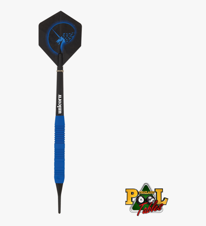 Unicorn Core Plus Blue Rubberised Soft Tip 

 Title - Billiard, HD Png Download