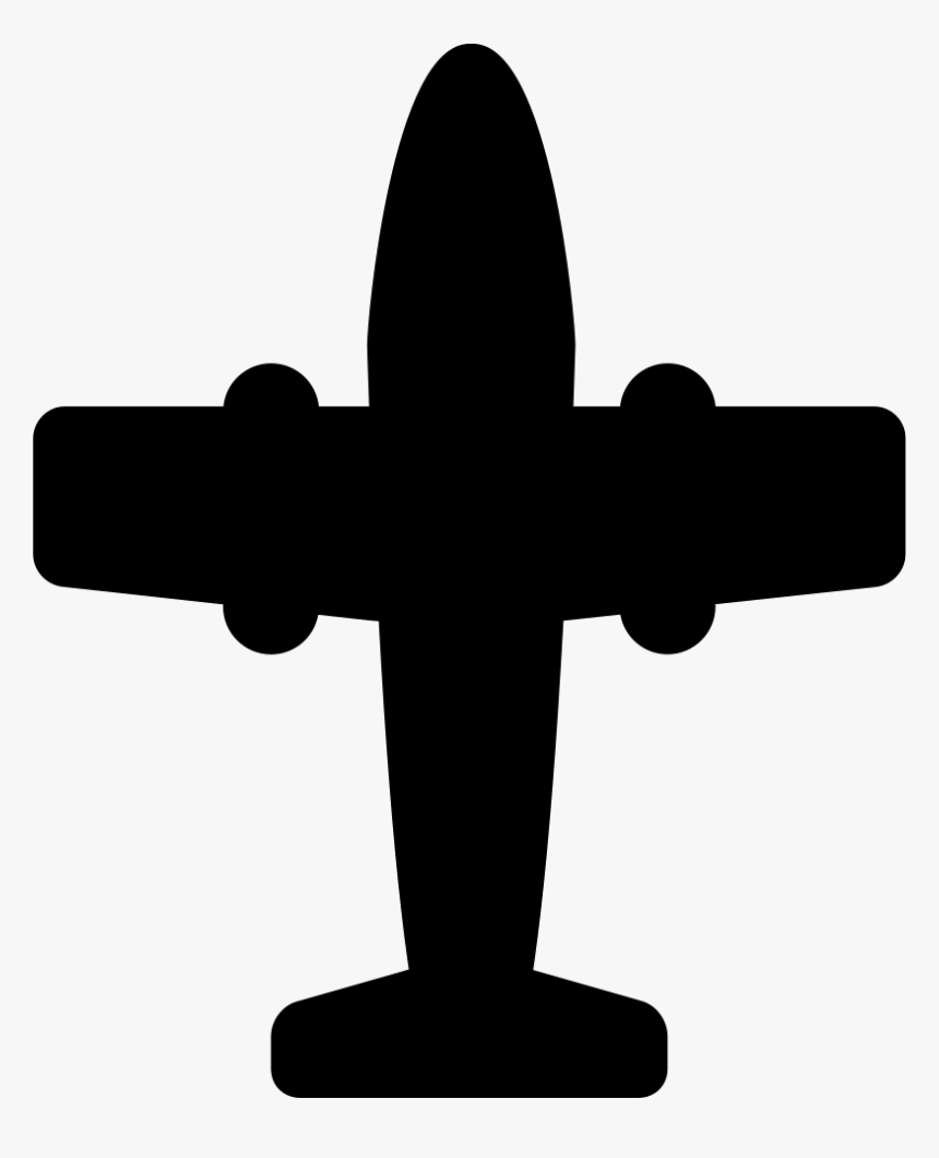 Small Plane With Two Engines - Cross, HD Png Download