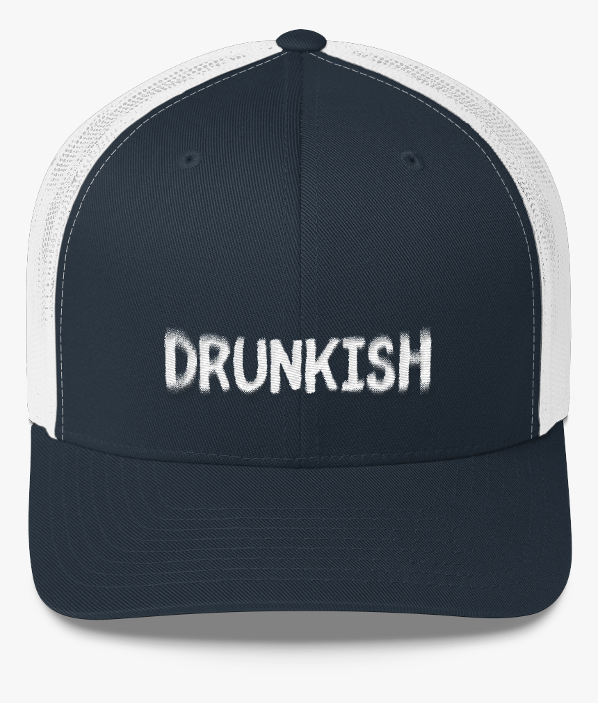 Drunkish Mockup Front Navy-white - Baseball Cap, HD Png Download