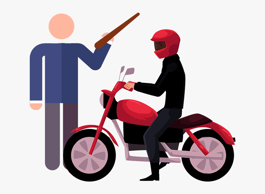 Motorcycles Can Be Intimidating, But With Personalized - Wear A Motorcycle Helmet Cartoons, HD Png Download