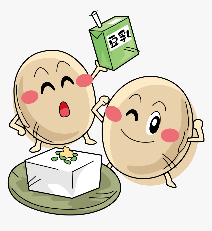 Transparent Soybeans Png - Soy Milk Cartoon Png, Png Download
