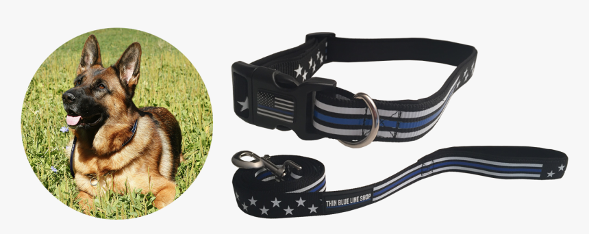 Thin Blue Line/ Police Dog Collar Dog Supplies - Strap, HD Png Download