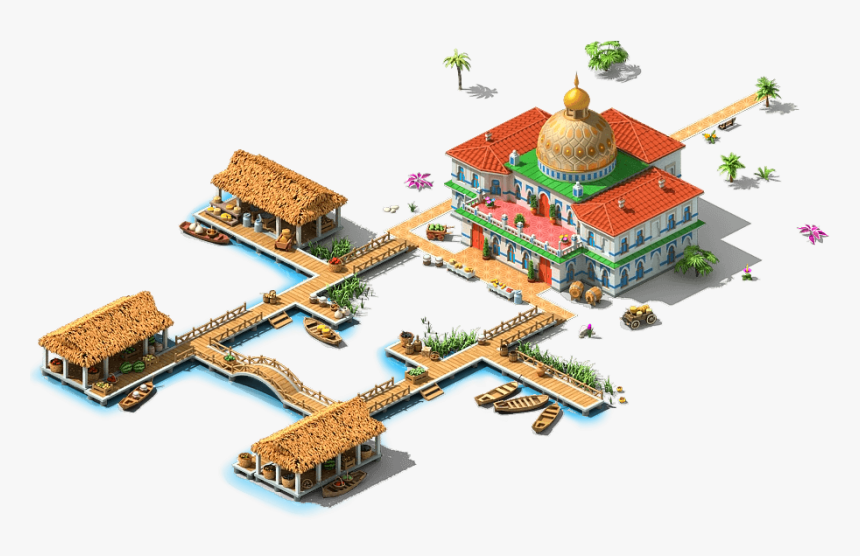 Megapolis Wiki - Floating Market Game, HD Png Download