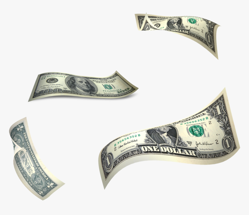 Cash United States Dollar - Money Flying Hd Png, Transparent Png