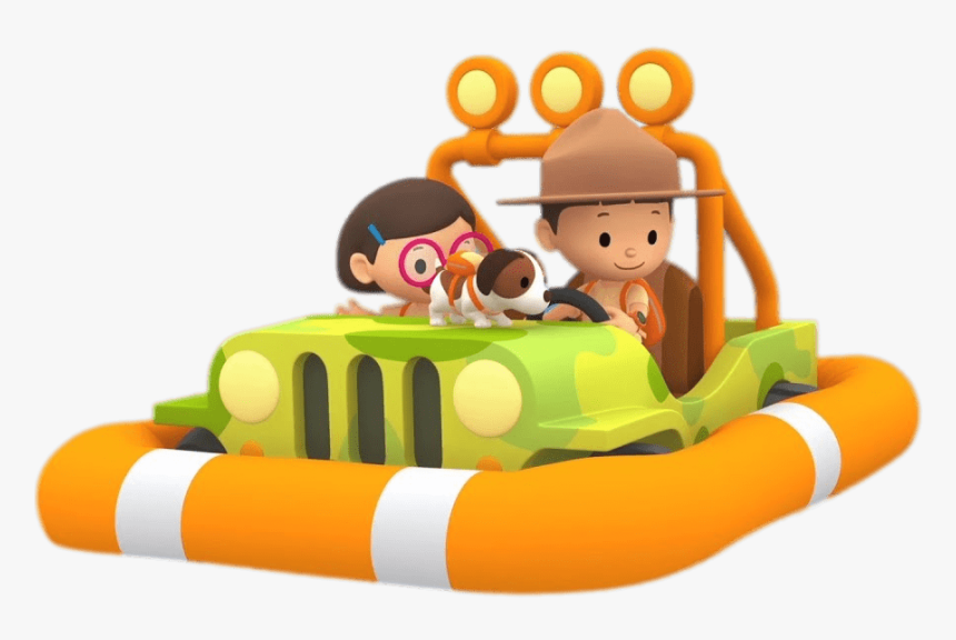 Leo The Wildlife Ranger On His Floating Jeep - Leo The Wildlife Ranger Png, Transparent Png