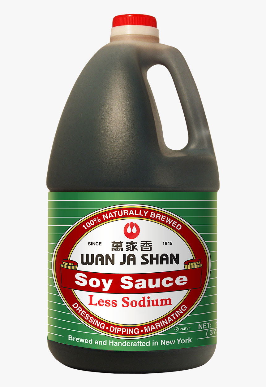 Less Sodium Soy Sauce , Png Download - Bottle, Transparent Png